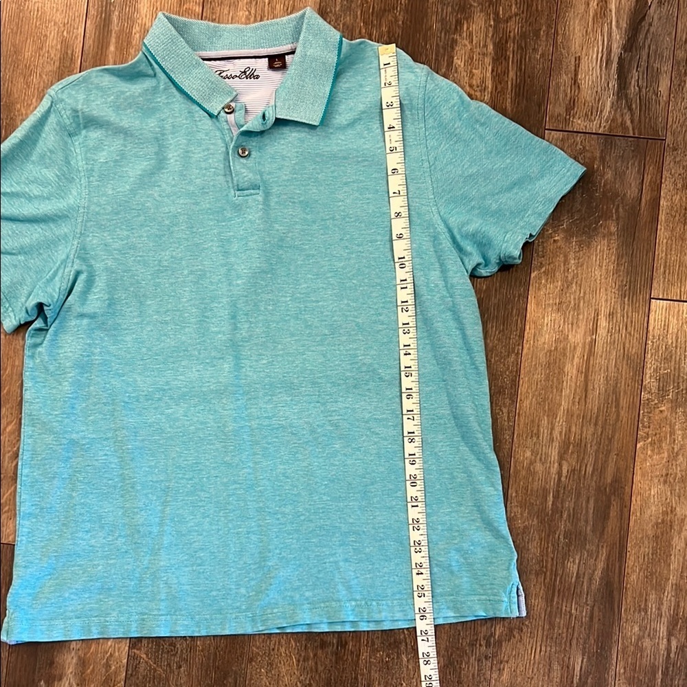 Tasso Elba Men's Light Blue Polo Shirt - Picture 6 of 7